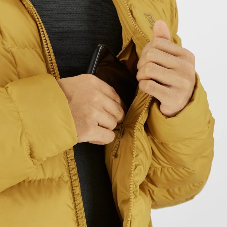 Yellow Salomon Essential Xwarm Men's Insulated Jackets | IE OW1725